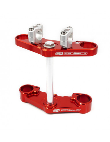 Té de fourche complet S3 Ø39mm rouge Beta Evo fourche Tech