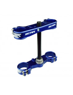 Té de fourche SCAR offset 16mm bleu KTM Husqvarna