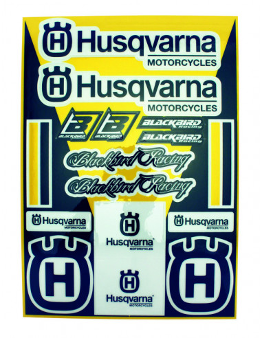 Planche de stickers BLACKBIRD Husqvarna