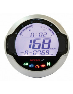 Compteur digital LCD mutlifonctions KOSO DL-03S GP Style rond universel