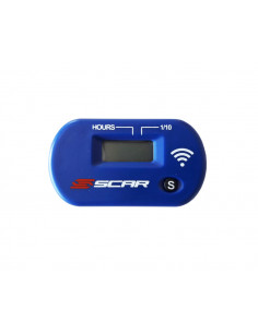 Compteur d'heures SCAR Sans-fil avec Velcro bleu