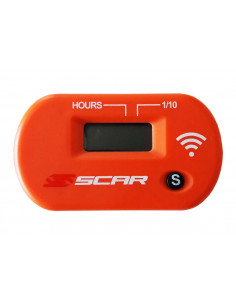 Compteur d'heures SCAR Sans-fil avec Velcro orange