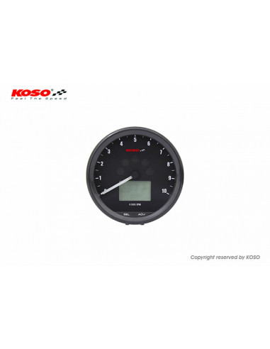 Compteur multifonctions KOSO Neo Retro 64mm TNT noir