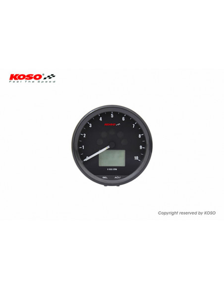 Compteur multifonctions KOSO Neo Retro 64mm TNT noir