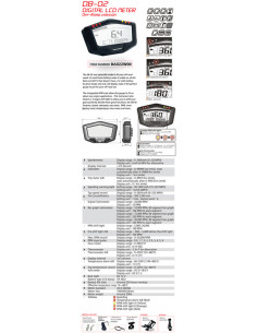 Compteur digital mutlifonctions KOSO DB02R universel