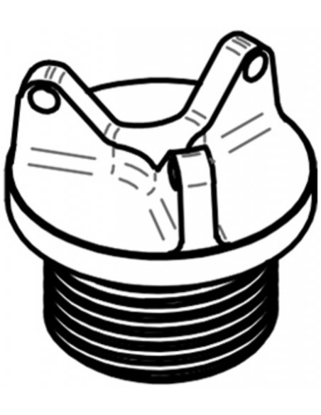 Bouchon de carter d'huile LIGHTECH 3 trous or M26 x 3
