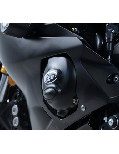 Couvre-carter gauche R&G RACING Race Series noir Yamaha YZF-R6