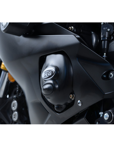 Couvre-carter gauche R&G RACING Race Series noir Yamaha YZF-R6