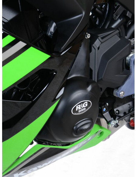 Couvre-carter gauche R&G RACING Race Series noir Kawasaki