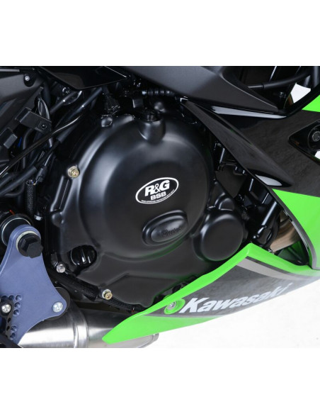 Couvre-carter droit R&G RACING Race Series noir Kawasaki
