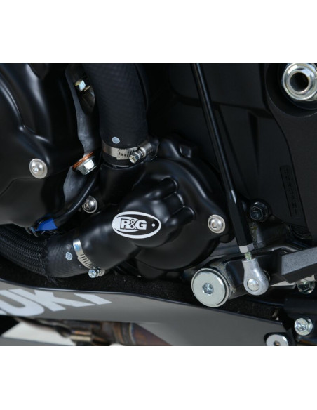 Couvre-carter gauche (pompe à eau) R&G RACING noir GSX-R 1000