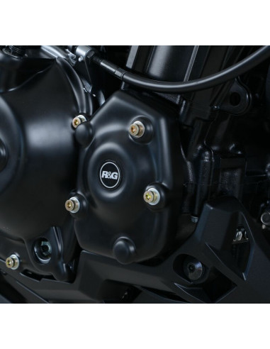 Couvre-carter droit (démarreur) R&G RACING noir Kawasaki Z900