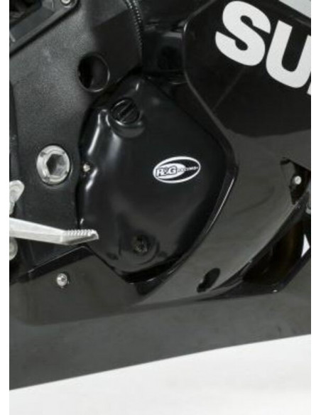 Kit couvre-carter R&G RACING noir Suzuki GSX-R600 (2 pièces)
