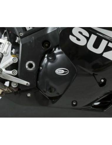 Kit couvre-carter R&G RACING noir Suzuki GSX-R600 (2 pièces)