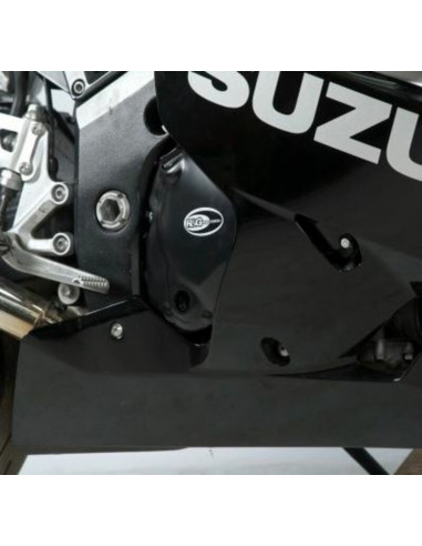 Kit couvre-carter R&G RACING noir Suzuki GSX-R600 (2 pièces)