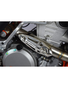 Protection universelle d'échappement SCAR inox 4T Ø26-50mm 2