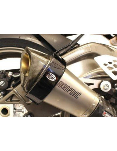 Protection de silencieux R&G RACING noir Akrapovic hexagonal