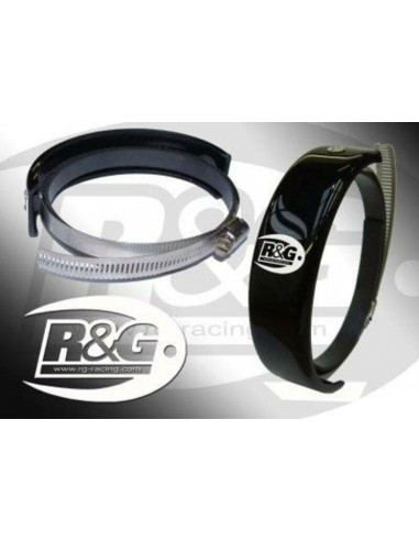 Protection de silencieux rond R&G RACING noir Ø140-165mm