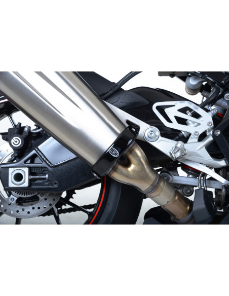 Protection de manchon de silencieux R&G RACING noir BMW S1000RR
