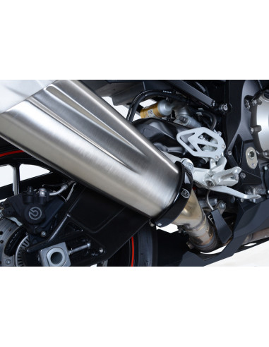Protection de manchon de silencieux R&G RACING noir BMW S1000RR