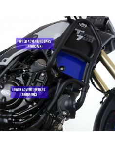 Protections latérales supérieure R&G RACING noir Yamaha Tenere 700