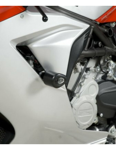 Tampons de protection R&G RACING Aero noir MV Agusta