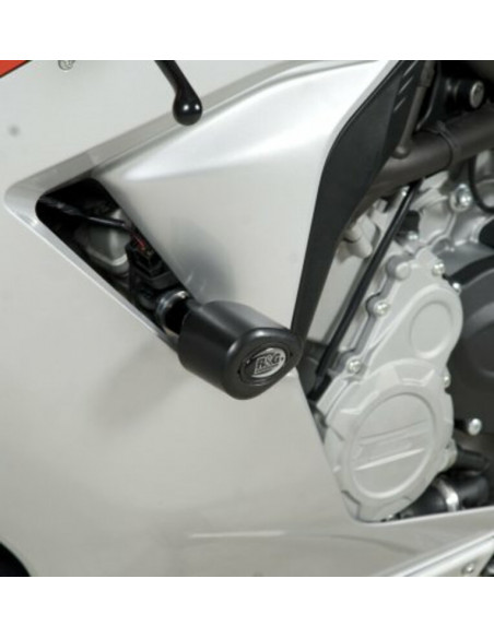 Tampons de protection R&G RACING Aero noir MV Agusta