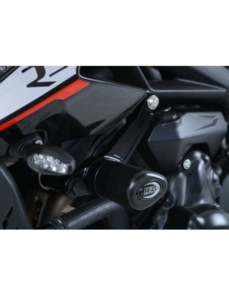Tampons de protection R&G RACING Aero noir Triumph Street Triple