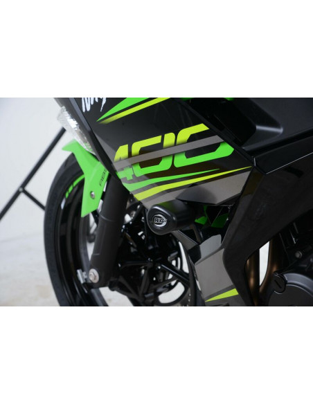 Tampon de protection R&G RACING Aero blanc Kawasaki Ninja 400/Z400