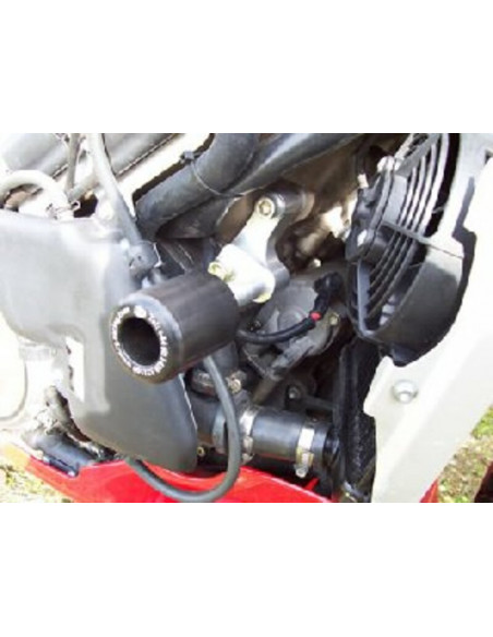 Tampons de protection R&G RACING Aero noir Aprilia Tuono 1000