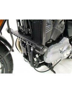 Tampons de protection R&G RACING Aero noir Harley Davidson XR1200/Sportster/X Sportster