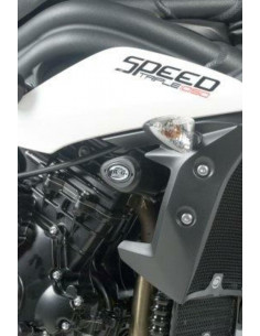 Tampons de protection R&G RACING Aero noir Triumph Speed Triple 1050/R / Speed 94/R