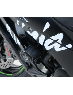 Kit tampons de protection R&G RACING Aero noir Kawasaki ZX-R10