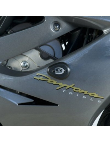 Tampons de protection R&G RACING Aero noir Triumph Daytona 675/R