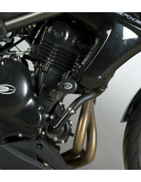 Tampons de protection R&G RACING Aero noir Kawasaki ER-6 N