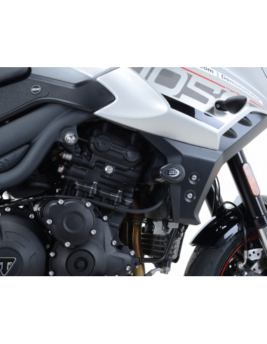 Tampons de protection R&G RACING Aero noir Triumph Tiger 1050 Sport