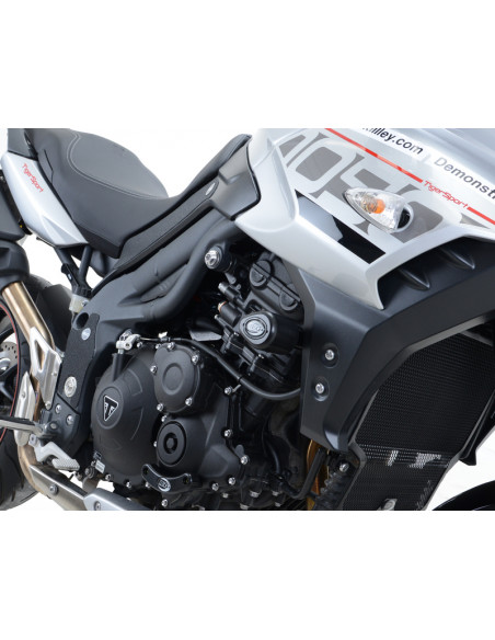 Tampons de protection R&G RACING Aero noir Triumph Tiger 1050 Sport