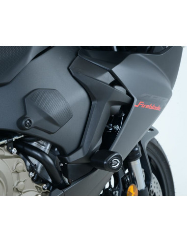 Tampons de protection R&G RACING Aero noir sans percage Honda CBR1000RR