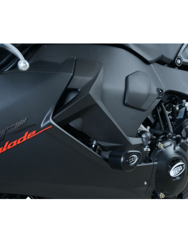 Tampons de protection R&G RACING Aero noir sans percage Honda CBR1000RR