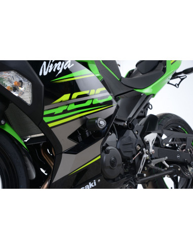 Tampons de protection R&G RACING Aero noir Kawasaki Ninja 400