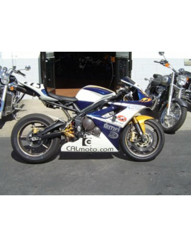 Tampons de protection R&G RACING Classic Style blanc Triumph 675 Daytona