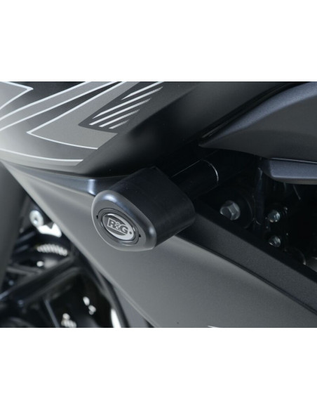 Tampons de protection R&G RACING Aero blanc Kawasaki Z250/300