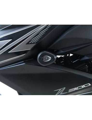 Tampons de protection R&G RACING Aero blanc Kawasaki Z250/300