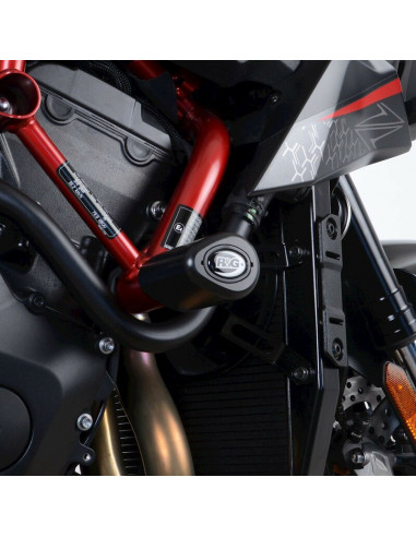 Tampons de protection R&G RACING Aero noir Kawasaki ZH2