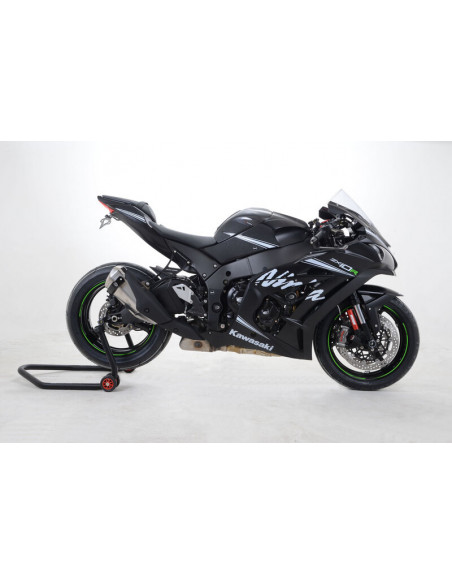 Tampons de protection R&G RACING Aero - blanc Kawasaki ZX10-R/RR