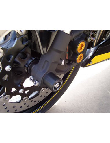 Protection de fourche R&G RACING noir Yamaha YZF-R1/R6 / T-Max 530