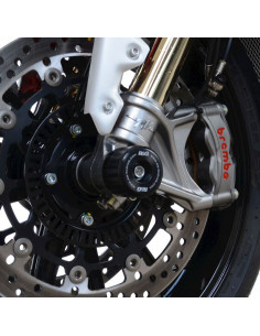 Protections de fourche R&G RACING - noir MV Agusta Brutale 1000 RR