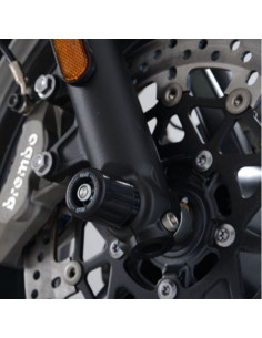 Protections de fourche R&G RACING - noir Triumph Speed Twin 1200