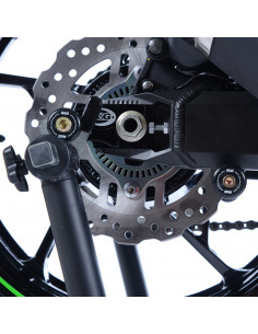 Pions de bras oscillant avec platine R&G RACING noir Kawasaki Z900