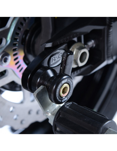 Pions de bras oscillant avec platine R&G RACING noir Kawasaki Z900